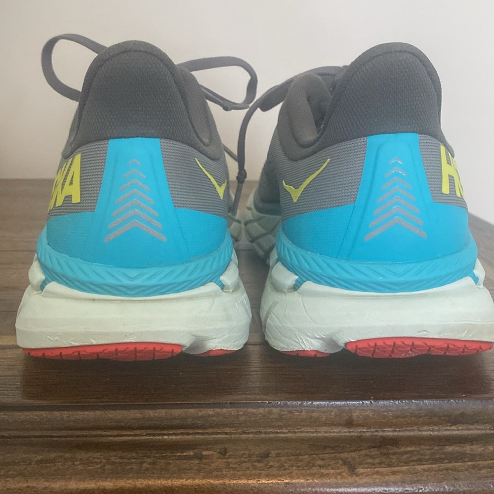 Hoka One One Mens Clifton 7 Gray Running Shoes EUC Size 9.5 - Picture 5 of 10